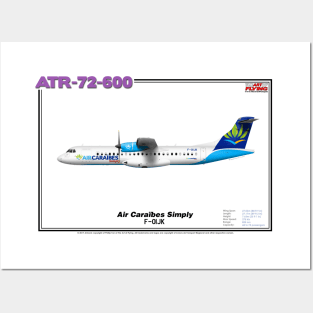 Avions de Transport Régional 72-600 - Air Caraïbes Simply (Art Print) Posters and Art